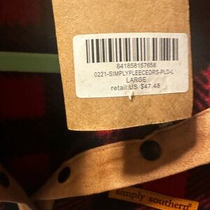 Simply Southern Plaid Long Sleeve Fleece Dress